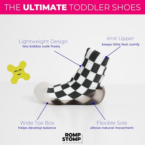 Baby Sock Shoes - Easy Slip On Toddler Slippers Socks - Barefoot, Wide Toe Box Gym Baby Sneakers - Comfortable Baby Booties - Effortless First Walker Shoes3