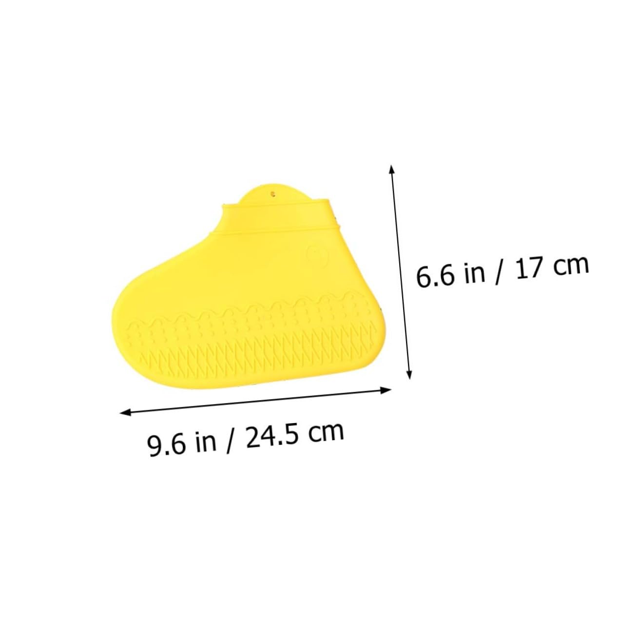 NAMOARLY Medium Tube Overshoes 3 Pairs of Silicone Rainproof Shoes Covers Anti-Slip for Rainy Days