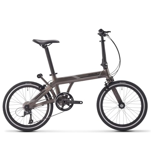 Sava Z3 Carbon Faltrad 20 Zoll | Ultraleichtes Klapprad mit Carbon Rahmen & Sora R3000 9-Gang | Für Erwachsene, Damen & Herren, Grau