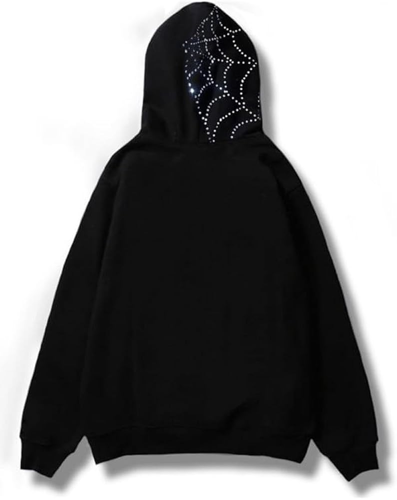 RW Tribal Rhinestones Full Zipper Oversize Hoodie
