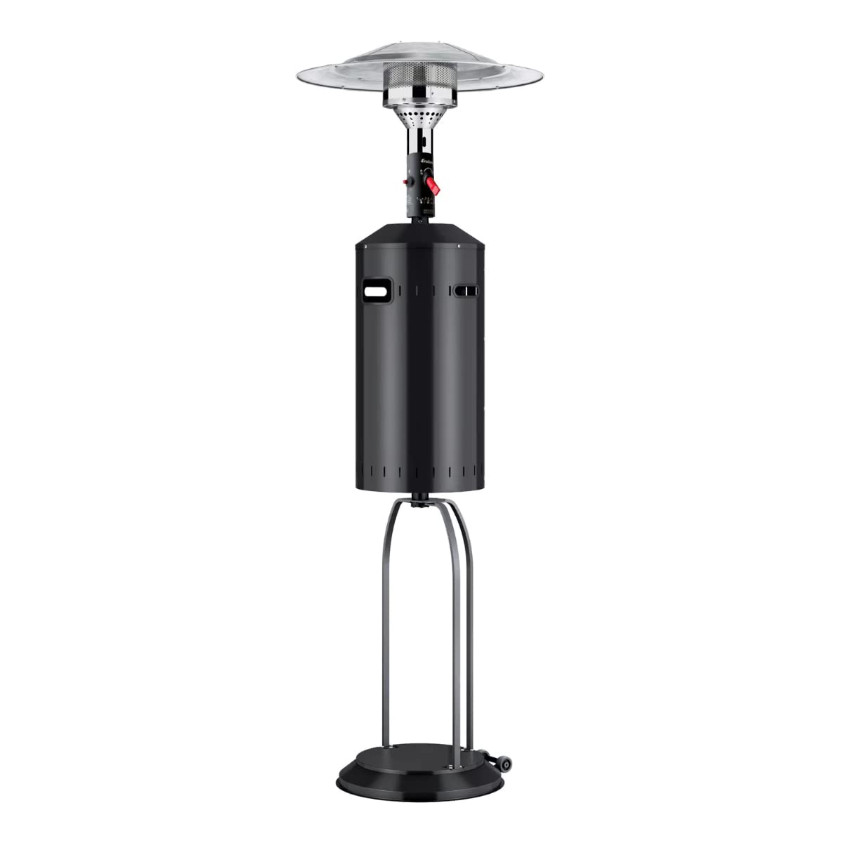 FAVEX - Parasol chauffant à gaz - Cosy Élégance Noir - Extérieur - Prêt à l'emploi livré avec tuyau et détendeur - 3 à 8 KW - 12 m² - 76 x 76 x 218 cm