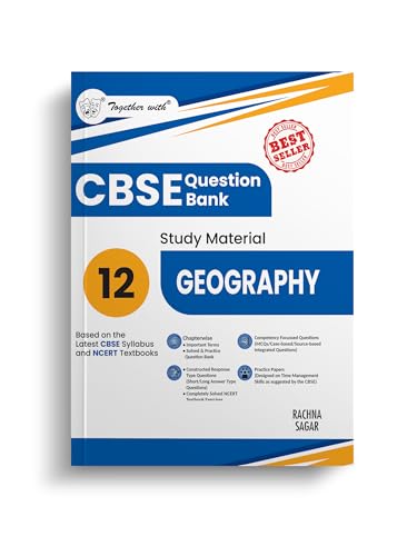 Image of Together with CBSE Question Bank Class 12 Geography for 2025-26 Exam (Chapterwise & Topicwise)