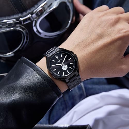 Image of Daniel Hechter Paris Villiers Collection Analog Watch for Men with Round Dial, Small Seconds Sub-Dial, Luminos Hand and Hour Markers and Stainless Steel Strap - DHM1052