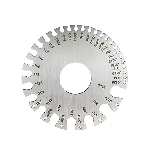 MUCKLILY 1pcs Weld Inspection Gauge Weld Gauge Fillet Weld Gauge Silver High Precision Weld Gauge
