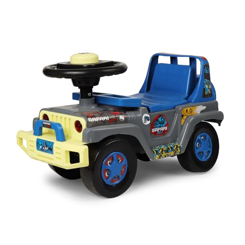 Image of Toyzone Ride On | Baby Car | Kids Car | Toy Car| Push Car| Swing Car| Ride on Car with Music & Horn (Batman Safari)