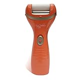 Callus Remover Pedicure Tools Kit for Feet + 2 Refill Rollers - Cordless Electronic File Healthy Sexy Smooth Foot Hand - Orange