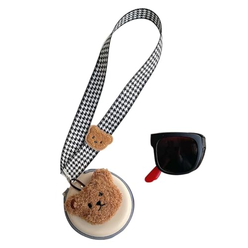 Gafas de sol retro para niños, plegables, con caja, con correa para el cuello, diseño de contraste moderno, protección UV, montura flexible, aspecto Corea, gafas de sol portátiles, alta calidad y