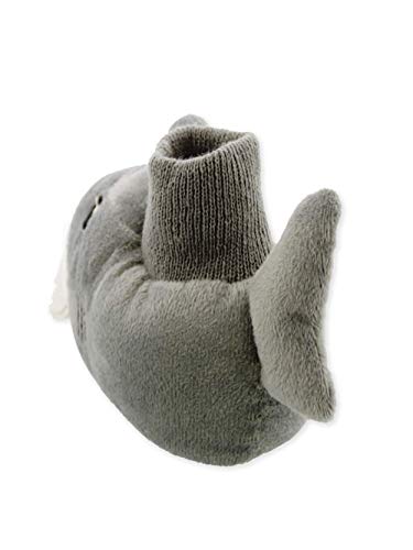 Yankee Toy Box Plush Shark Fish Toddler Boys Girls Sock Top Slippers (7-8 M Us Toddler, Shark Grey) #TOP5