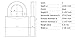 ABUS 145/40 C Aluminum Resettable Combination Padlock, 4 Dial, Black