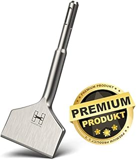 HARDTWERK Turbo Fliesenmeißel SDS PLUS Meißel - 165x75 mm Flachmeißel breit zum Fliesen und Fliesenkleber entfernen für Bohrhammer - Breitmeißel