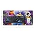 Pansy Perfection Desk Mat Non-Slip Laptop Writing Pad Large Keyboard Mousepad with Rubber Base 23.6