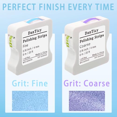 dental polishing strips 4mm interdental resin surface sanding files 2 pack