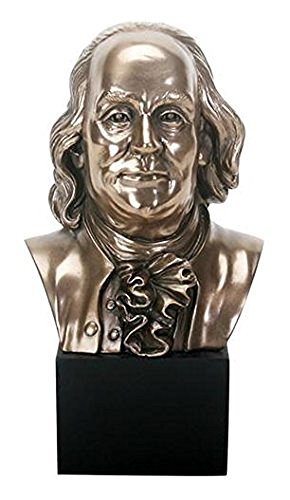 YTC Summit International Benjamin Franklin Head Bust Statue Figurine United States Founding Father New