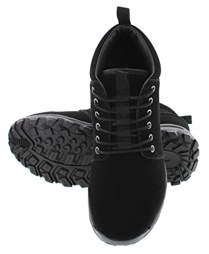 Image of CALTO - H7222-3.2 Inches Taller - Height Increasing Elevator Shoes - Black Boots (7 D(M) US)