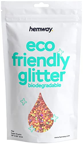 Eco Friendly Biodegradable Glitter, Rose Gold Holographic, Super Chunky (1/8" 0.125" 3mm)