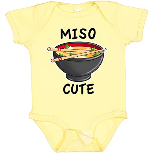 inktastic Miso Cute with Miso Soup Baby Bodysuit 18 Months