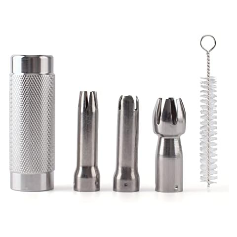 Pack of 5 Whipped Cream Dispenser Parts, Replacement Kit for Cream Whippers, Stainless Steel Cover