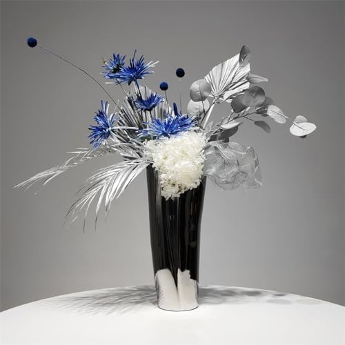 Simulation de fleurs bleues decoration douce et sans entretien pour table basse de salon