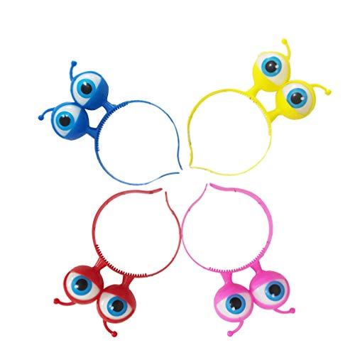 STOBOK Led Flashing Headband with Big Eyes Light up Hair Hoop for Kids Christmas Party Festival & Cosplay Accessories 4 Pieces - Image 2