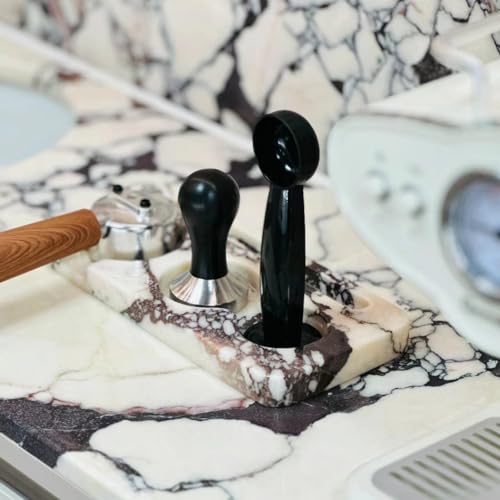Coffee Press Pad Natural Marble Holder Espresso Coffee Machine Handle Organiser Plate Powder Hammer Storage Stand Tamper Mat Barista Tool Home Kitchen Coffee Shop Station