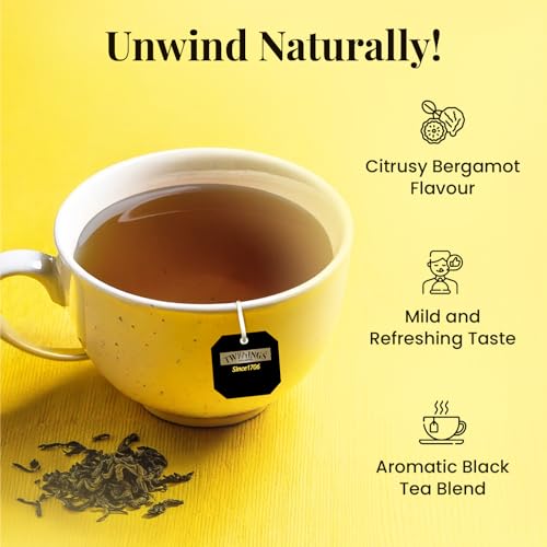 Image of Twinings Earl Grey Tea-10 Teabags, Premium Black Tea, 20 Gram