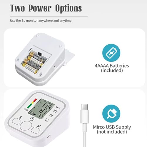 Image of Aika Combo Pack: AK-555 Arm Digital Blood Pressure Monitor with Voice Guidance & 3-Ball Respiratory Exerciser for Accurate Health Monitoring (6 Month Warranty), White