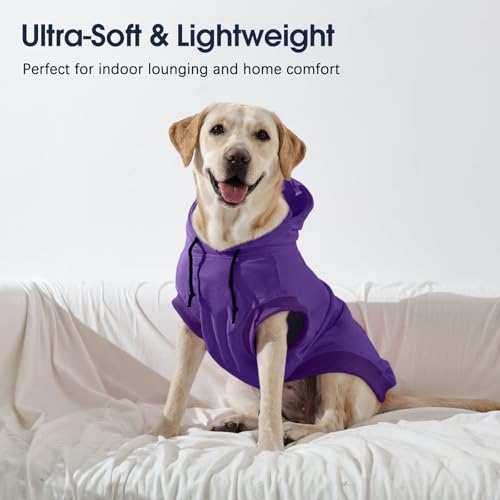 IECOii Kapuzenpullis für Hunde,Hunde Kapuzenpulli,Pullover Dog Hoodie Sweatshirt,Haustier Hund Kapuzen Kleidung,Hundepullover für Mittelgroße, Große und Extra Große Hund (kein Vliesstoff),M-4XL