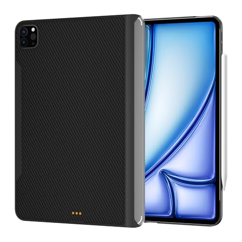 JINRAIKO Lightweight Magnetic Case for iPad Pro 13-inch (M4) 2024, Carbon Fiber Texture Protective Cover, Compatible with Magic Keyboard & Supports Apple Pencil Pro Charging