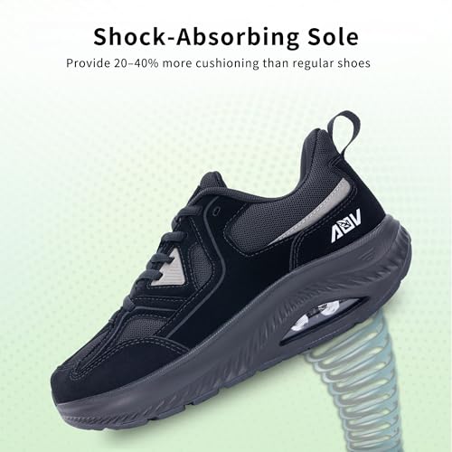 Image of Wide Toe Box Shoes Women Arch Support Walking Sneakers Orthotic Tennis Shoes for Plantar Fasciitis Bunions