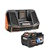 Ridgid 18V Bluetooth 9.0Ah Lithium-Ion Battery Starter Kit with Charger AC801