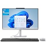Lenovo 24 All-in-One Desktop Computer for Home Office, 23.8" FHD Business AIO, Intel 8-Core Processor, 32GB DDR4 RAM, 1TB PCIe SSD, WiFi 6, Bluetooth 5.2, Wired Black Keyboard and Cloud Grey Mouse
