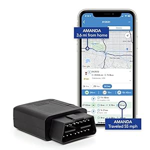 TrackPort GPS Tracker For Vehicles – Brickhouse Security OBD-II Track Car Location and Speed with Mini OBD Tracking…