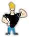 Johnny Bravo Muscle Cartoon - Sticker Graphic - Auto, Wall, Laptop, Cell, Truck Sticker for Windows, Cars, Trucks