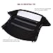 Compatible with Beemer Z3 1996-2002 Convertible Soft Top Replacement & Plastic Window Twill (Black)