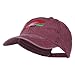 e4Hats.com Fishing Fly Embroidered Washed Cap - Maroon OSFM
