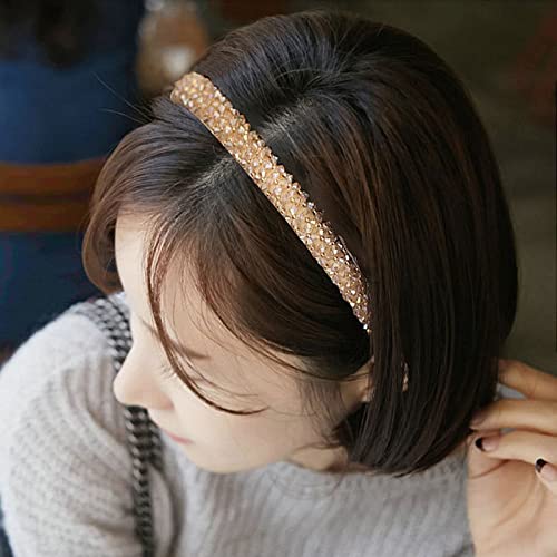 Spinka do włosów Crystal Bead Bow Opaski do włosów dla kobiet Moda Biżuteria Elegancka ozdoba ślubna do włosów Opaski z kółkami
