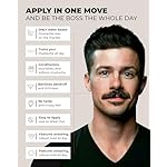Bossman MUDstache Unscented Mustache Wax for Men (1 oz) – Strong 24-Hour Hold, Non-Tacky & Easy to Apply for Taming & Styling - Image 3
