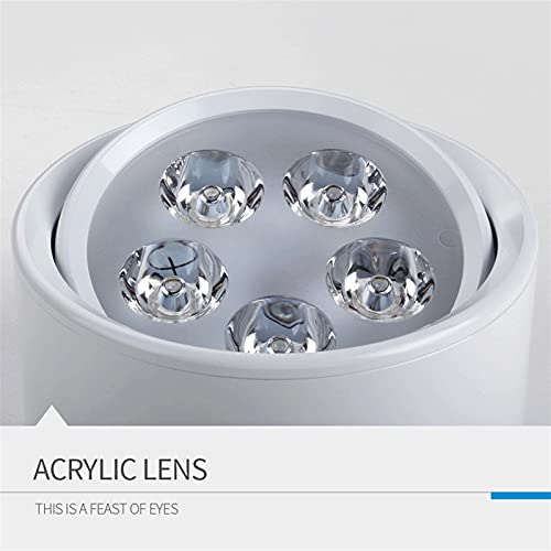 Foco de superficie LED para oficina y cocina con cabezal orientable 7