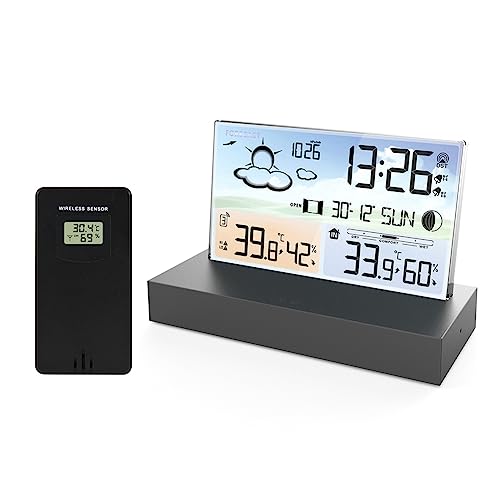Uwyrksw Wetterstation mit Außensensor