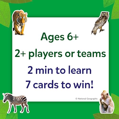 Image of Skillmatics Guess in 10 National Geographic Animals, Educational Card Game for Kids & Families, Animal Trivia & Travel Game, Gift for Boys & Girls Ages 6, 7, 8, 9 and Up