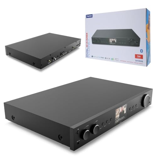 HiFi-Tuner DIT2105, DAB+ / Internetradio/Bluetooth® RX/TX, App, Schwarz