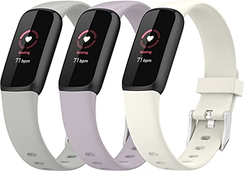 Shieranlee Watch Band Compatible with Fitbit Luxe Activity Tracker - Watch Band Replacement Silicone Strap