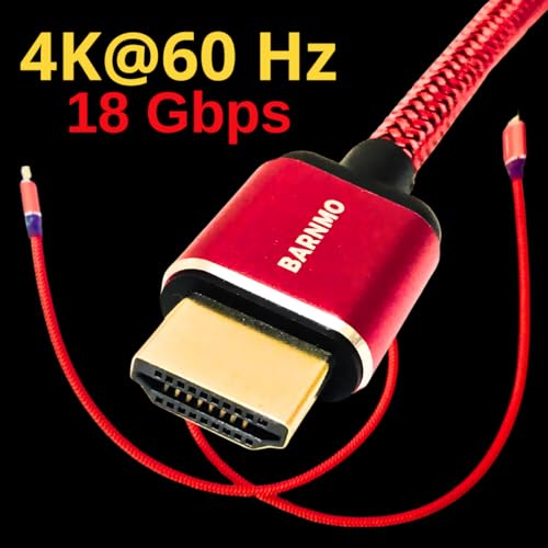 BARNMO HDMI 4K 2.0 プレミアム高速HDMIレッドケーブル の商品画像 1