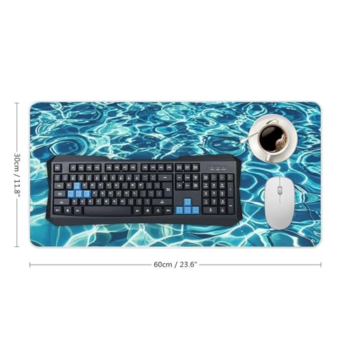 Blue Aqua Pool Water Desk Pad Protector Large Waterproof miniatura 2