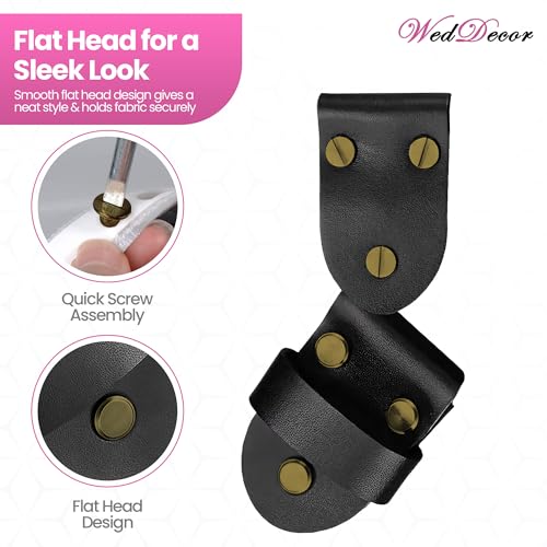 Rivets Chicago en laiton bronze 9x20mm Weddecor pour reliure et cuir x50 - 6