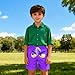 FOCLMP Boys Swim Trunks Funny Face Summer Beach Vacation Board Shorts Kids Quick Dry Bathing Suits with Pockets 5-14 Years Boys' Fashion Purple 9 Years