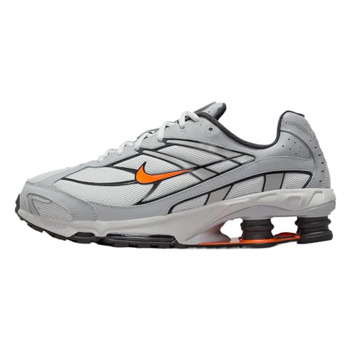 Nike Shox Ride 2 Chaussures pour homme (Photon Dust/Light Smoke Grey/Medium Ash/Total Orange), Photon Dust/Gris fumé clair/Cendré moyen/Orange total, 8.5