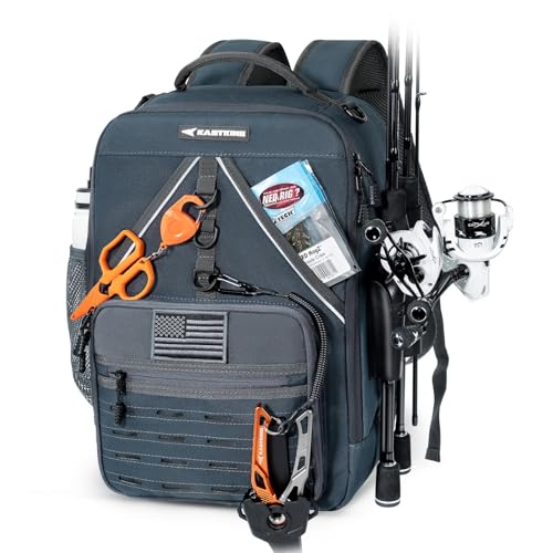 Image of KastKing KastMate Fishing Backpack With 2 Rod Holders, Dark Gray