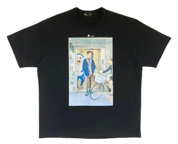 Amazon.co.jp: kolor × AC部 イルカのイルカくん フォトTシャツ 黒  