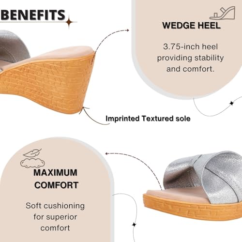 Image of TRASE Women's Fashion Sandals | Comfortable And Stylish Wedges For Women | Trendy And Stylish Sandals For Woman And Girls, Lightweight Wedges Heels
